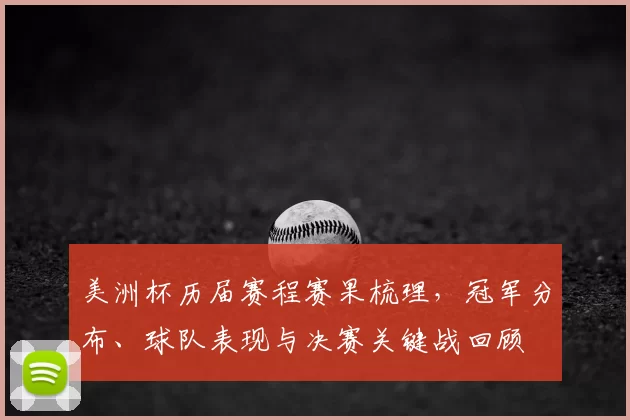 美洲杯历届赛程赛果梳理,冠军分布、球队表现与决赛关键战回顾